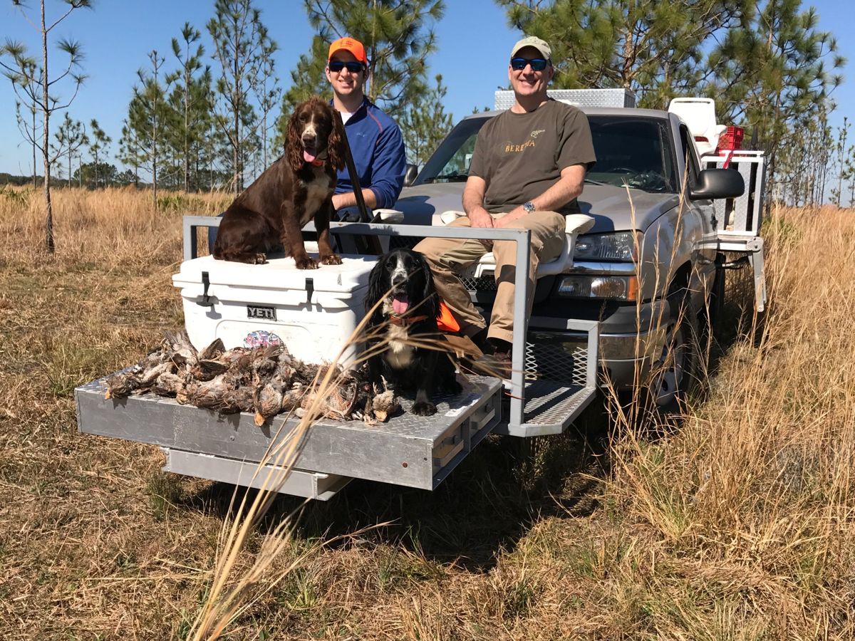 Riding out to the field on the hunting buggy